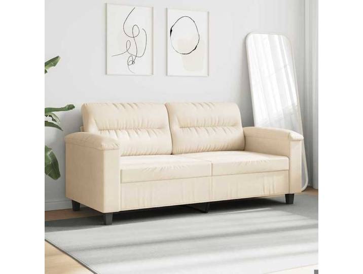 Beige SOFA - PHSH - Canapé avec 2 places - contemporain - Beige 140 cm tissu - microfibre C1848