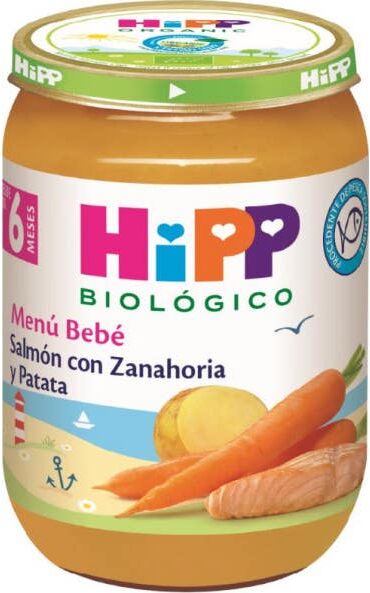 Hipp Tarrito de Salmón con Zanahoria y Patata Bio +6 M 190 g