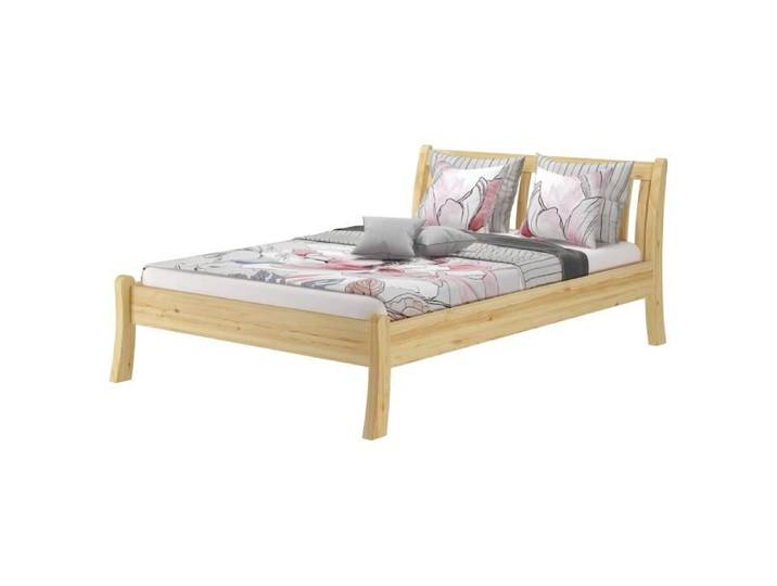 Confortable lit double élégant pin massif 140x200 lit senior accessoires en option V-60.61-14sans accessoires
