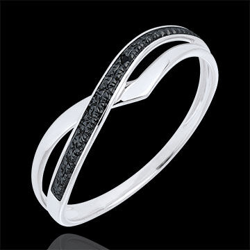 Edenly Ring Marina mit schwarzm Diamant