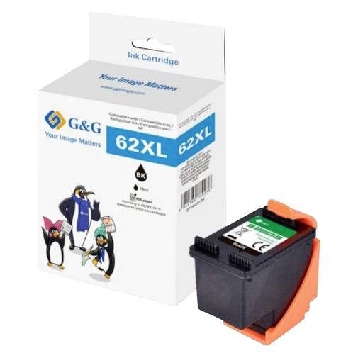 G&G XL-Druckerpatrone kompatibel HP-62XL/C2P05AN, schwarz (BK) (18835)