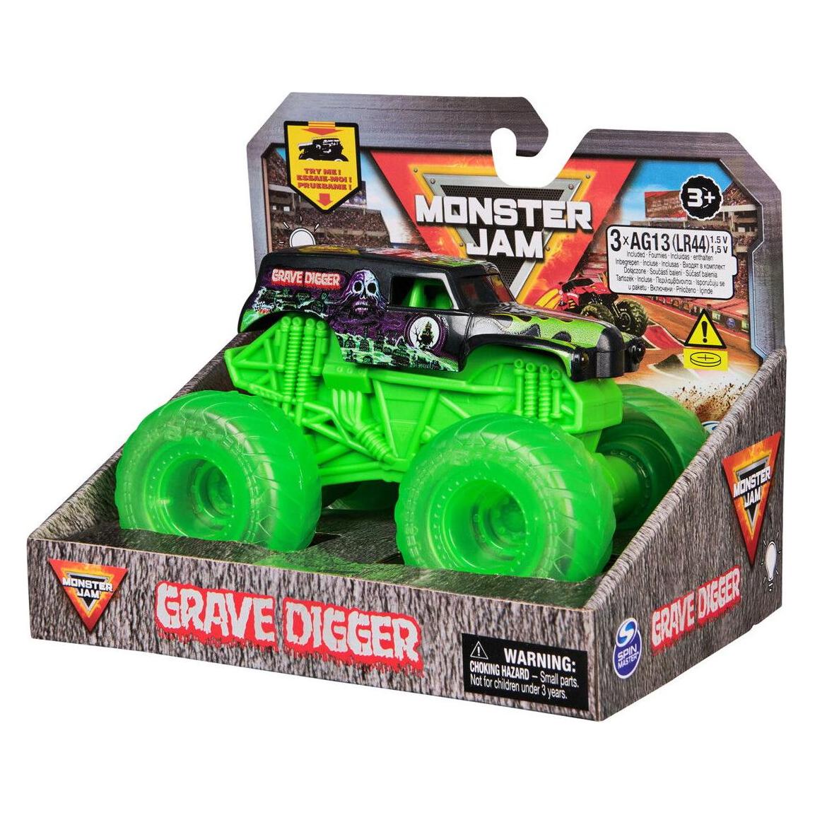 Monster Jam 1:43 Light Up Wheels Truck - Grave Digger (6071190)