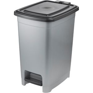 Keeeper Mülleimer Olaf, silber, aus Kunststoff, 40 Liter