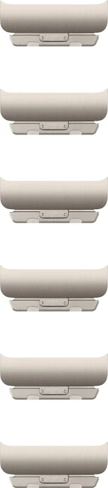 Apple Watch 46 mm - Set mit naturfarbenem Gliederarmband
