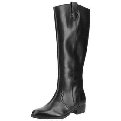 Stiefel GABOR "Gabor Stiefel Leder", Damen, Gr. 40, schwarz, Leder, Schuhe Stiefel