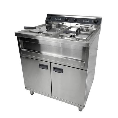 CombiSteel Gastro Elektro-Fritteuse 2x12L – 12 kW, mit Kaltzone, professionell