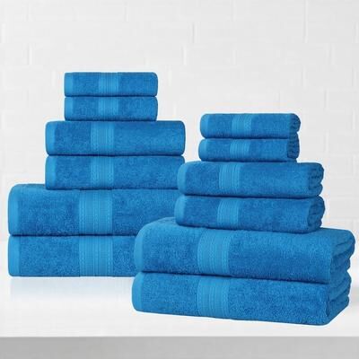 Superior Eco-Friendly Sustainable Cotton 12-Piece Bathroom Towel Set