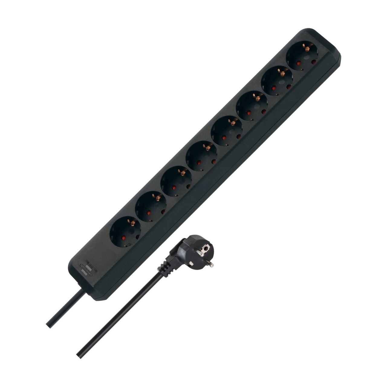 5.00m Brennenstuhl Eco-Line Steckdosenleiste Schwarz 8 (1159300015)