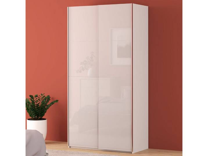 FORTE Schwebetürenschrank Fittio, Made in Europe, 2 Schiebetüren, modernes Design Höhe 2,35 mtr, stehende Montage