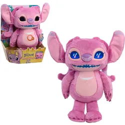 Just Play - Disney Stitch Many Moods 34-cm Angel Interaktives Plüschtier, 50+ Sounds & Reaktionen