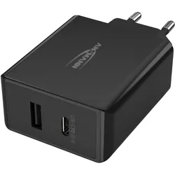 Ansmann Home Charger 254PD (60 W, 2 Ports), USB Ladegerät, Schwarz