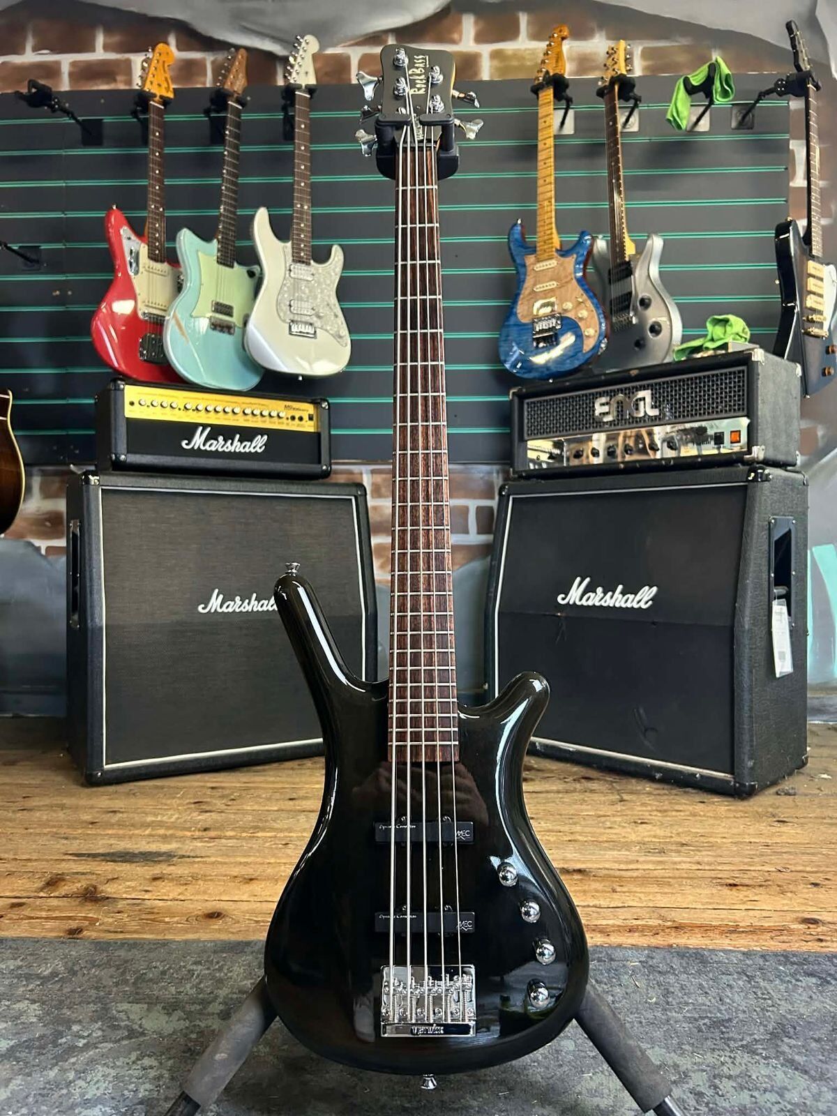Warwick RockBass Corvette Trans Black 5-String Electric Bass   Trans Black - Refurbished