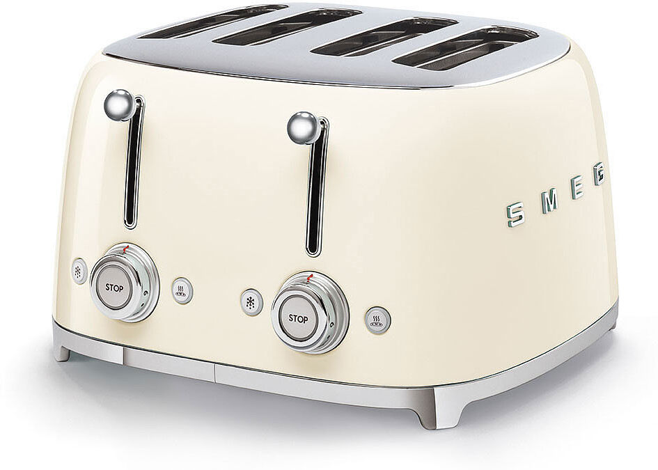 Smeg TSF03 50s Style Retro Four Slice Toaster Cream 4 - Slice