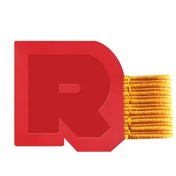 Rhodiarama, selbsthaftende Stiftschlaufe 4x3 cm, für Blöcke, Notizbücher und Kalender - Mohnrot 194211C