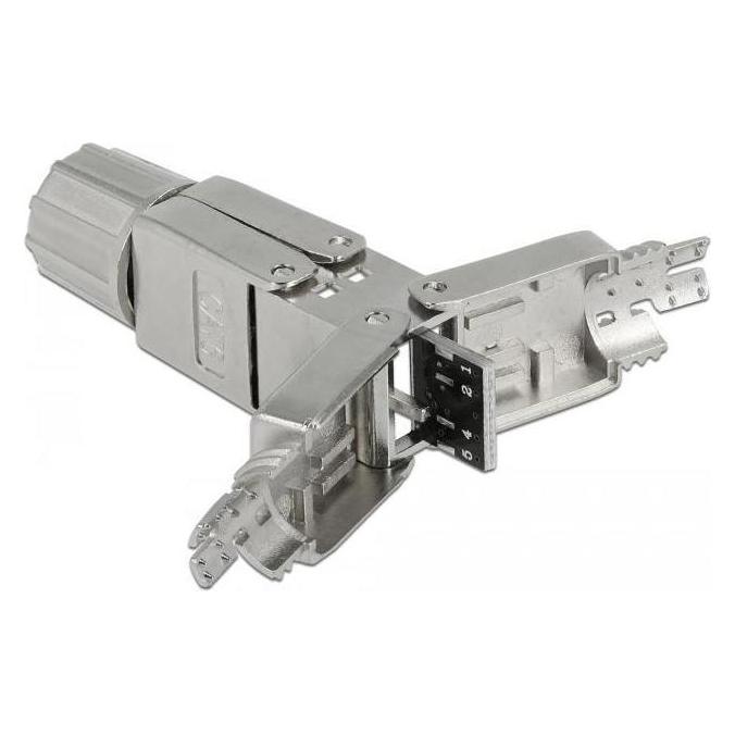 Delock Verbinder für Netzwerkkabel Cat.6 STP werkzeugfrei (86975)