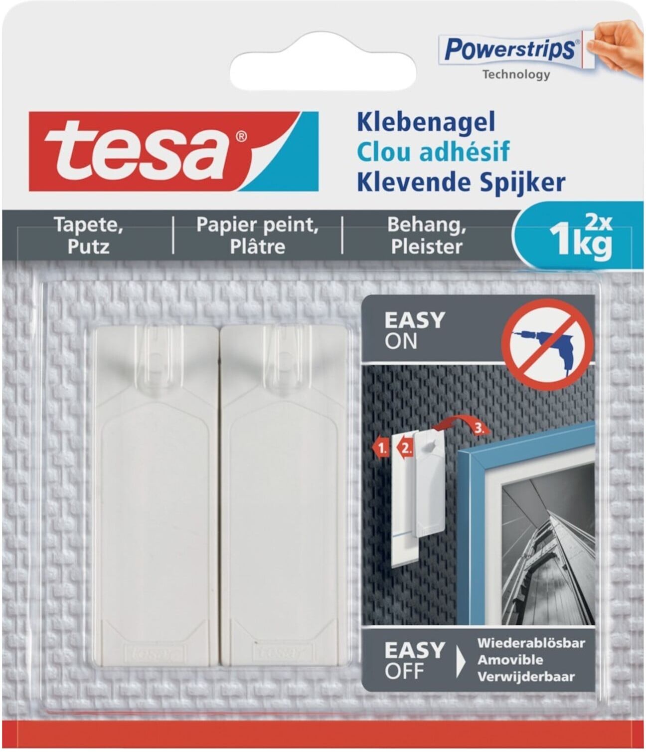tesa Klebenagel Tapete&Putz,; 0,5 kg (77772-00000-00)