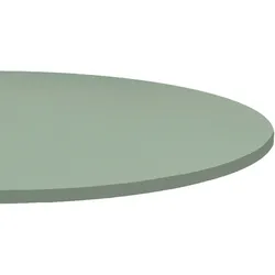 Restootab - Tischplatte Ø70 Dekor grün celadon