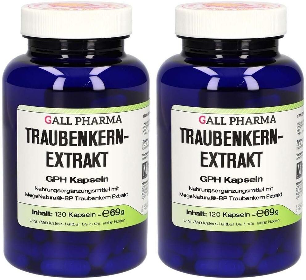 GALL PHARMA Traubenkernextrakt GPH Kapseln x2 2x120 St