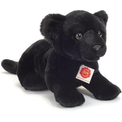 Teddy Hermann 90475 - Panther Baby liegend schwarz, Stofftier, Plüschtier, 30 cm