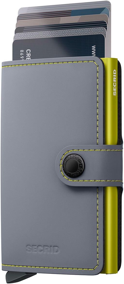 Secrid Miniwallet Matte Grey & Lime