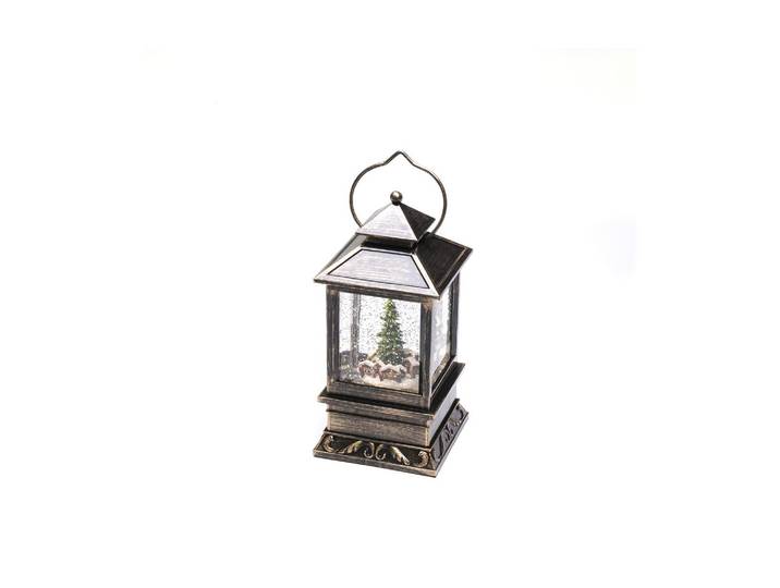 KONSTSMIDE LED Laterne Weihnachtsmarkt, Höhe: 22 cm , braun, H: 22cm, Leuchten, LED Laterne