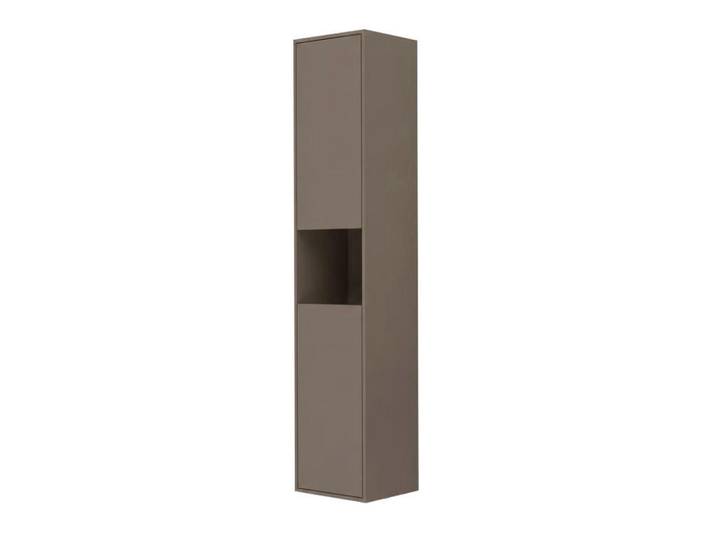 Mid.you Hochschrank Tito, Cappuccino, Kunststoff, 2 Fächer, 42x197x33 cm, stehend, Badezimmer, Badmöbel, Hochschränke