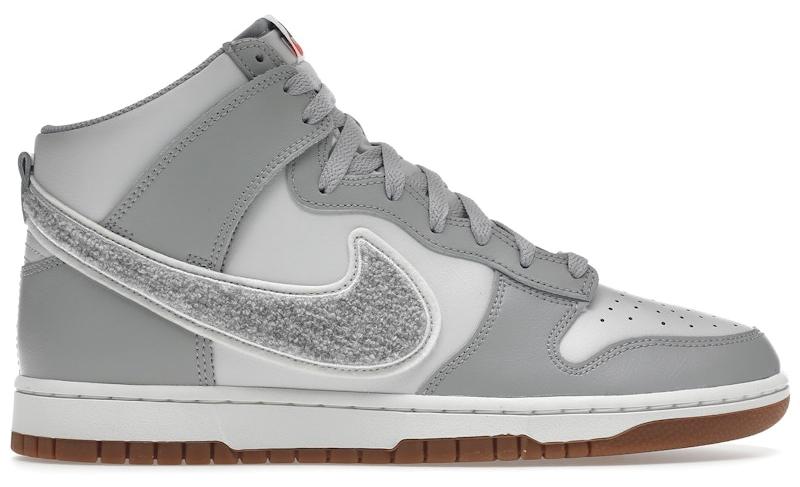 Nike Dunk High University Chenille Swoosh Light Smoke Grey - EU 45.5