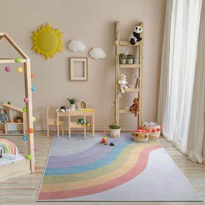 Well Woven Kids Rugs Rainbow Modern Machine Washable Area Rug