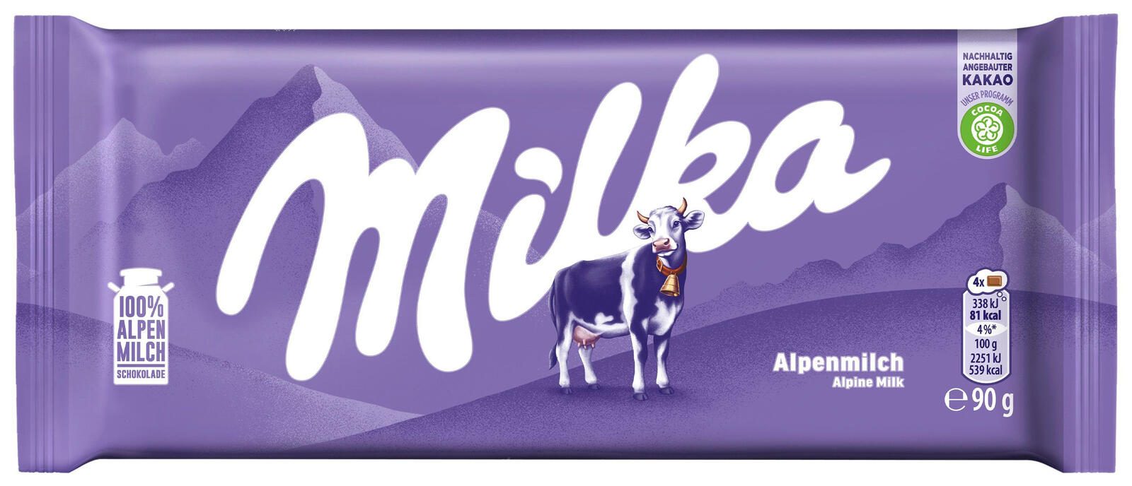 Milka Alpenmilch Schokolade 90,0 g 4316816