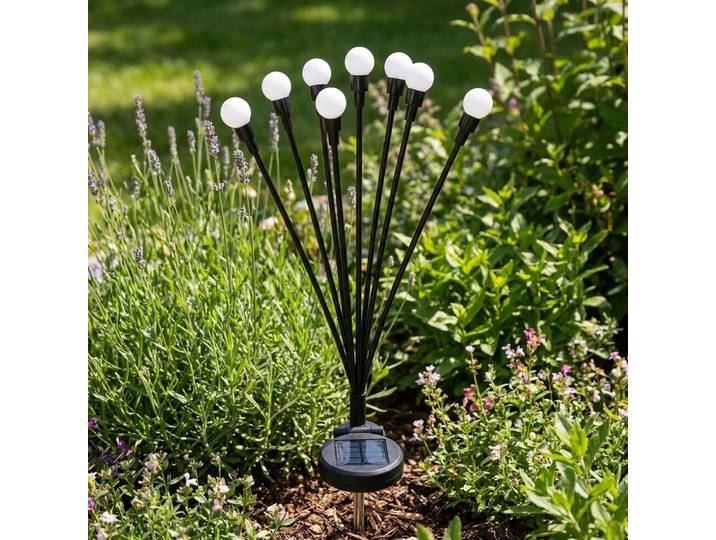 Solar Gartenleuchte, 8 LEDs, 65 cm