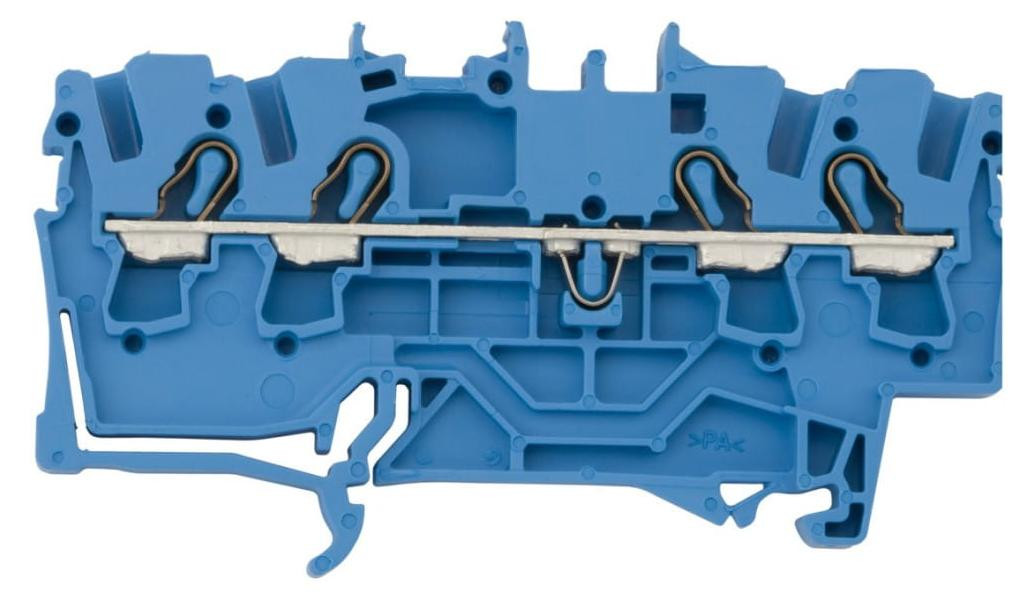 WAGO 2002-1404 doorgaande klem voor 4 geleiders, 2,5 mm²