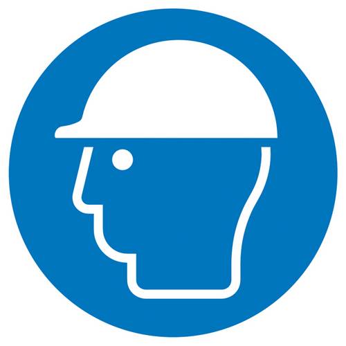 Gebotsschild Kopfschutz benutzen Aluminium (Ø) 100mm ISO 7010 1St.