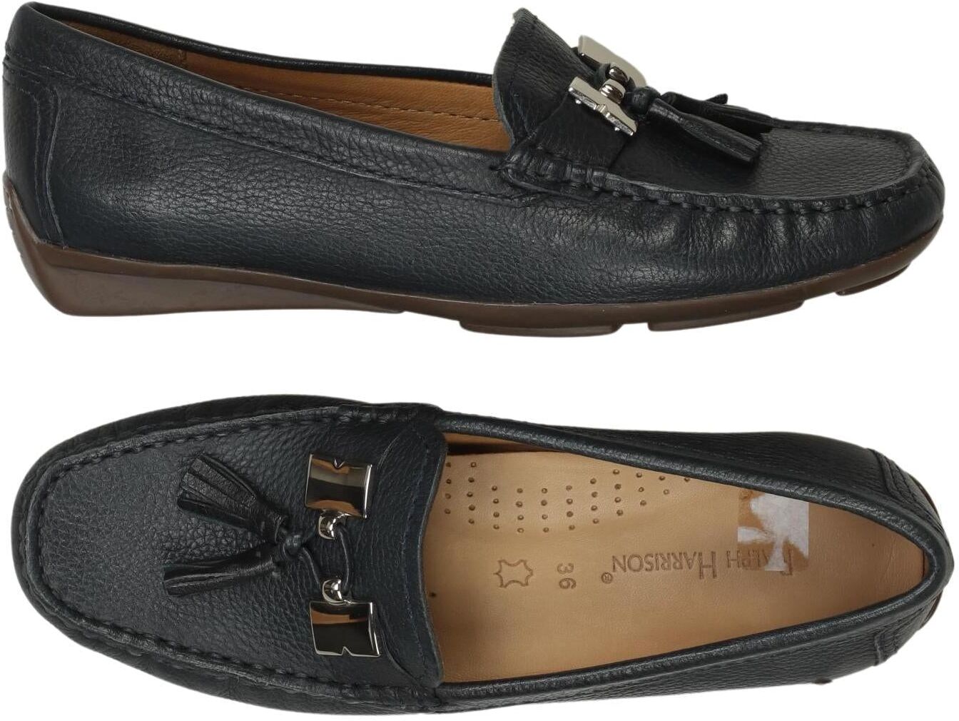 Ralph Harrison Damen Halbschuh, Marineblau, Gr. EU 36, Leder - Second Hand