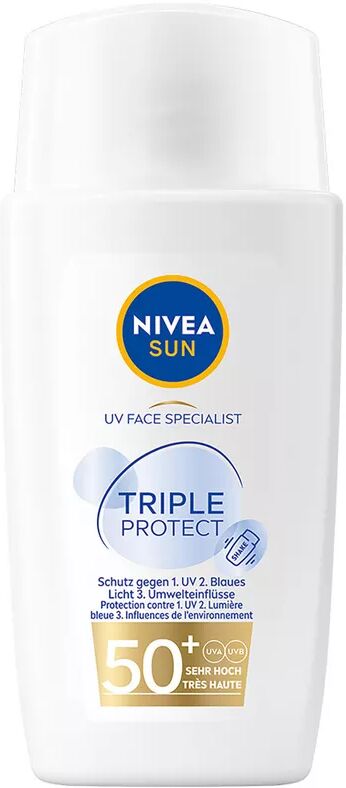 NIVEA SUN - Sun UV Face Triple Protect LSF 50+, Sun Face Triple Protect LSF50+, 40 ml