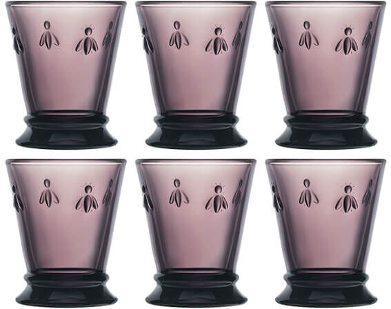 La Rochere Bee Tumbler Purple 270Ml Set Of 6