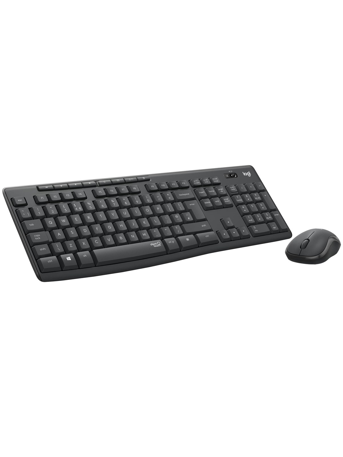 Logitech MK295 Silent Wireless Combo - Graphite - DE - Tastatur & Maus Set - Deutsch - Schwarz