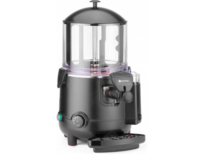 HENDI Chocolademelk dispenser – 5L – bain-marie systeem – roestvrij staal – anti-lek kraan