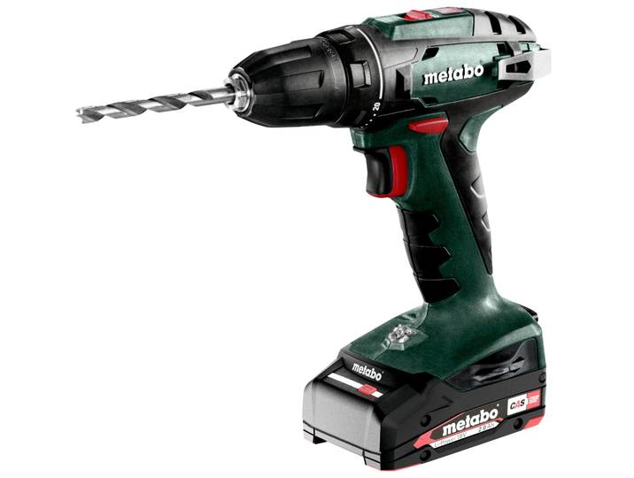 Perceuse visseuse 18 V BS 18 - 2x2Ah - 24Nm - Coffret metaBOX - batterie incluse