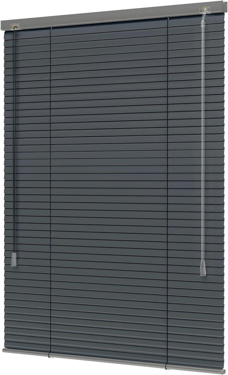 Aluminium Jaloezie Verduisterende Raambekleding Donkergrijs Mat 65 x 130 cm