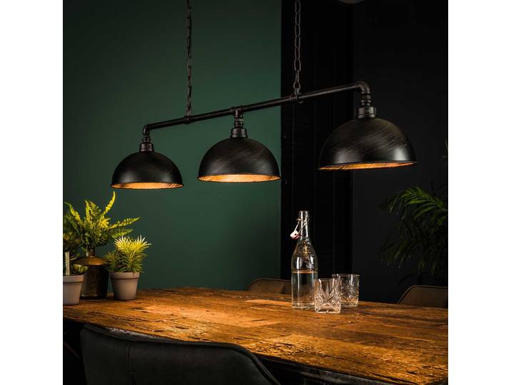 Hanglamp 3L Halfronde Kap-Industrial Tube