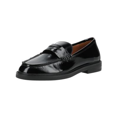 Slipper STEVE MADDEN "STEVE MADDEN Slipper Leder", Damen, Gr. 41, Textil, schwarz, Leder, Schuhe Slipper