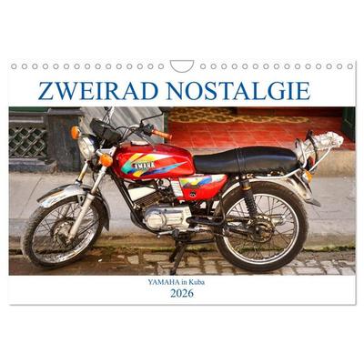Zweirad Nostalgie - YAMAHA in Kuba (Wandkalender 2026 DIN A4 quer), CALVENDO Monatskalender