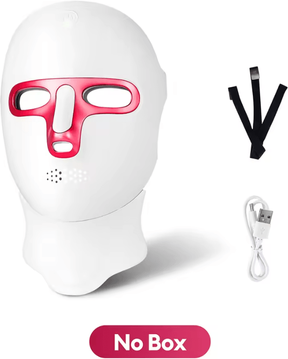 Inspire Curations Wireless 7 Color LED Face And Neck Mask For At Home Light Therapy Skincare no Box