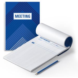 itenga Gesprächsnotiz Meeting, kariert, A4, weiß, 2 Blöcke à 50 Blatt