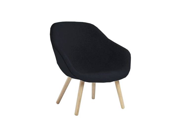 HAY About a Lounge 82 Sessel Hallingdal 65 180 schwarz-Eichenbeine geseift