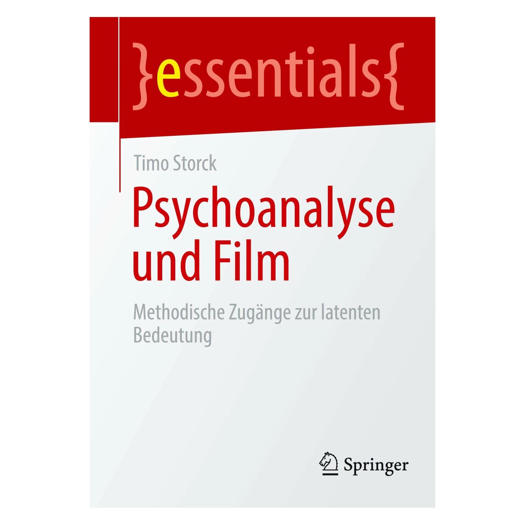 Springer Psychoanalyse und Film (Deutsch, Softcover, Timo Storck) (42570175)