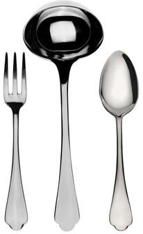 Mepra 3-piece Stainless Steel Dolce Vita Serving Set (Fork, Spoon, and Ladle)