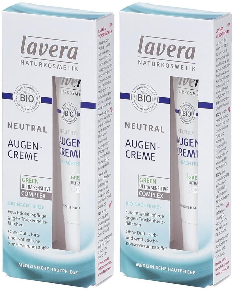 Lavera Neutral Augencreme 2x 2x15 ml