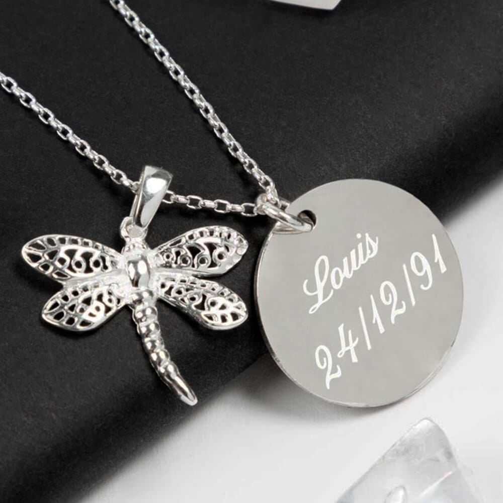 Ocadeau Collier libellule personnalisé