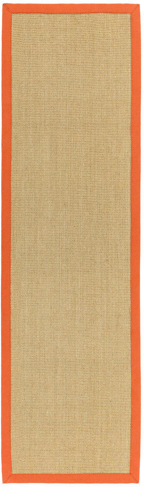 Fernleaf Keighley Sisal Beige/Orange Rug Orange;Beige Runner 68 x 300cm